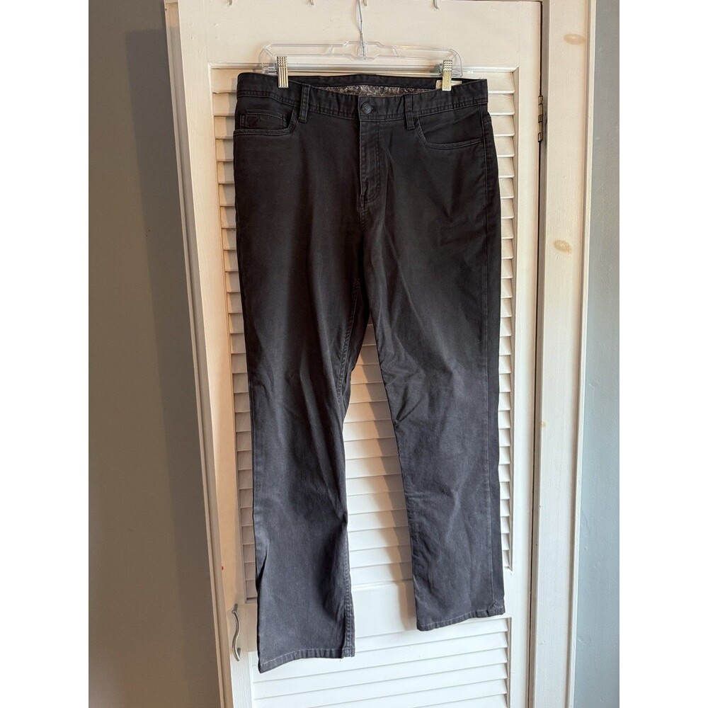 English Laundry Men’s 5 Pocket Pants Jeans Black 34x32 Herringbone Dark Academia